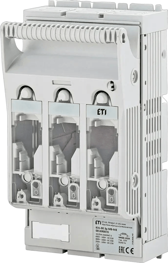 Horizontal type fuse disconnectors NH