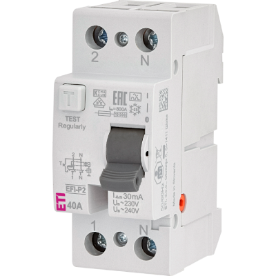 Residual current circuit breakers RCCB and accessories EFI