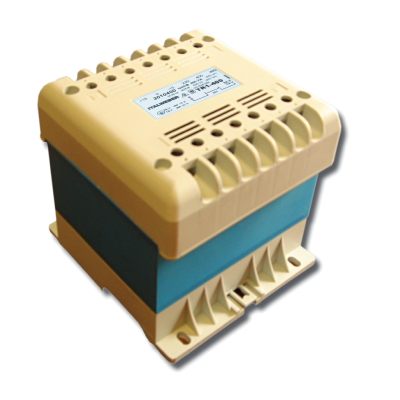 Single phase safety and insulating transformers IP20 DIN rail mounted