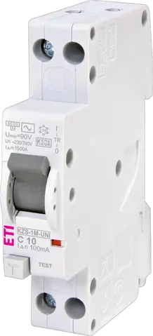 KZS-1M-UNI 1p+N AC C10/0.1