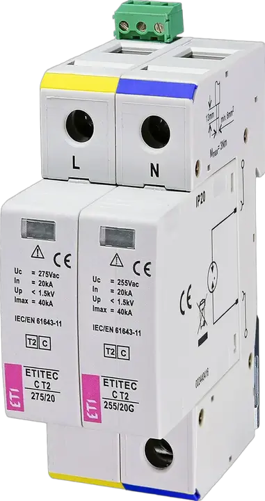 Image of ETITEC C T2 275/20 1+1 RC