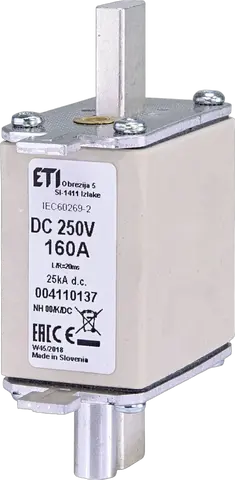 Image of NH00/K 100A/250V DC