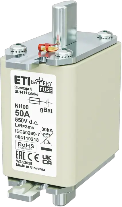 Image of NH00 gBat 50A/550V DC