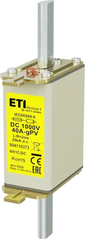 Image of NH1C gPV 40A/1000V DC