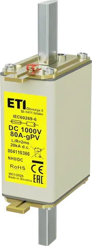 Image of NH0 gPV 80A/1000V DC