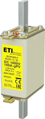 Image of NH0 gPV 100A/1000V DC
