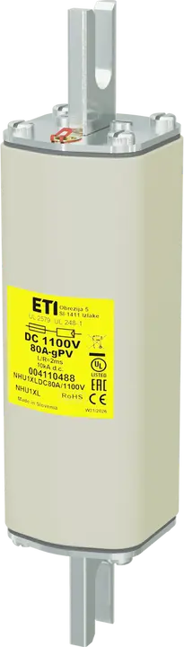 Image of NHU1XL gPV 80A/1100V DC UL