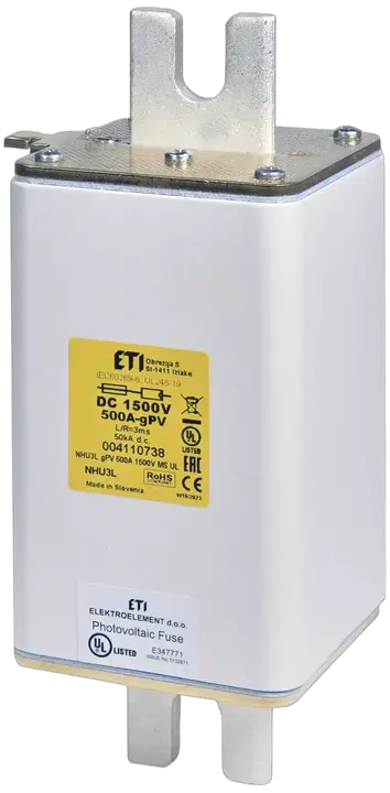 Image of NHU3L/MS gPV 450A/1500V DC UL