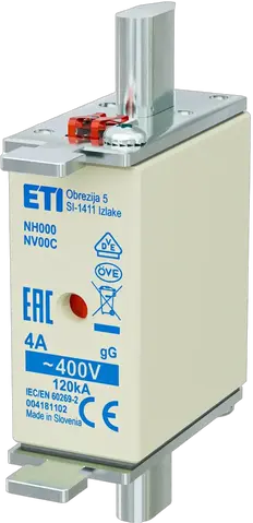Image of NH000 gG 4A/400V