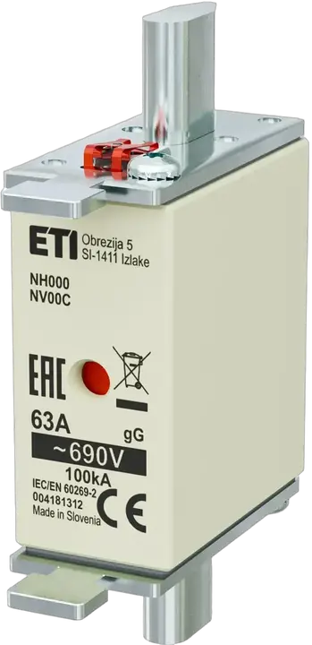 Image of NH000 gG 63A/690V